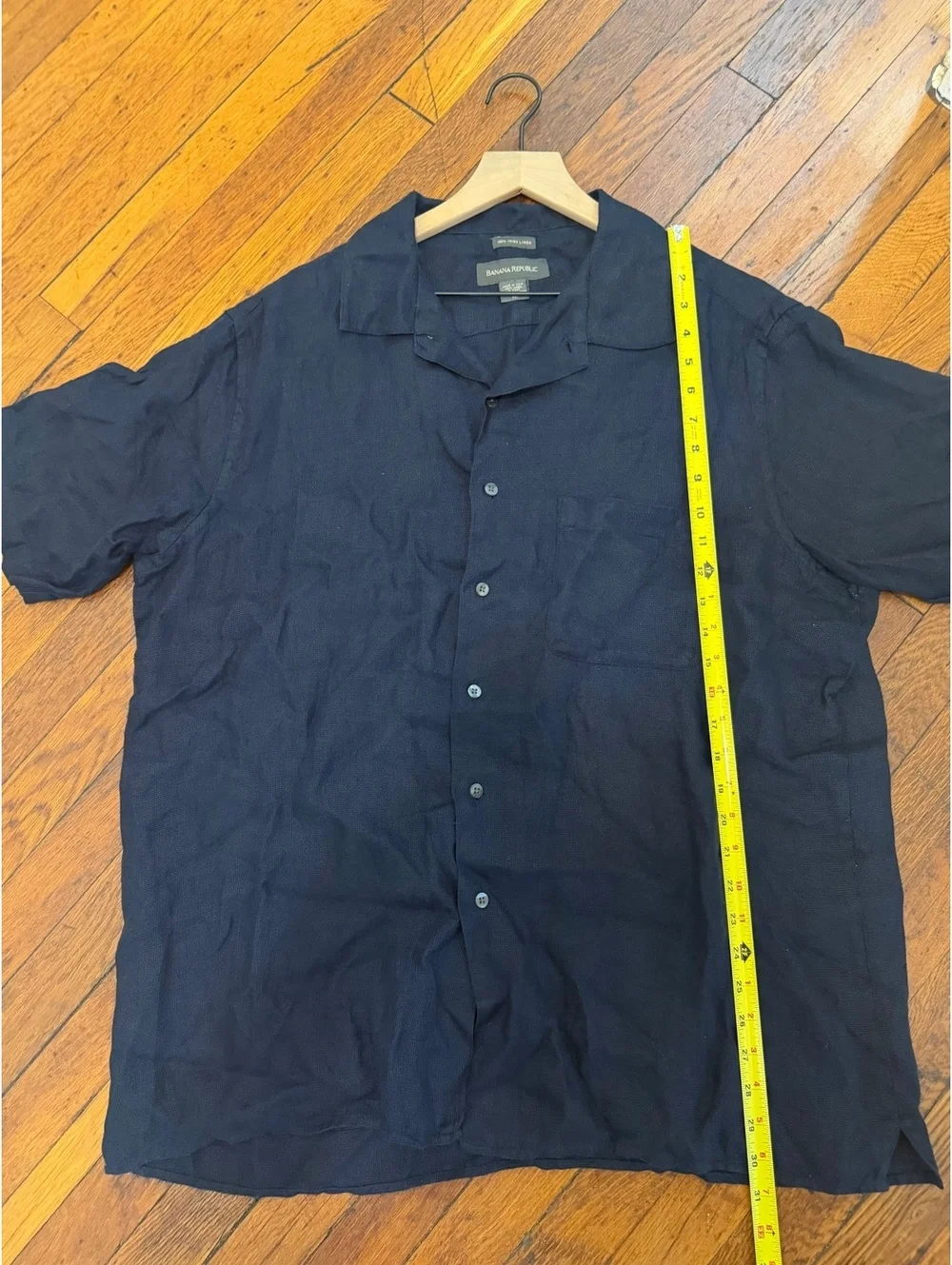 Banana Republic Irish Linen Men's Button Down Shirt, Size XL